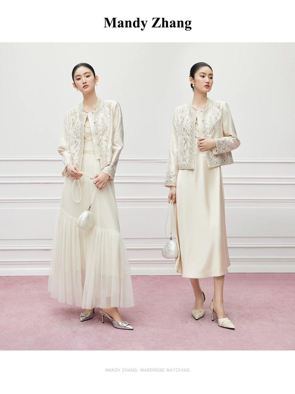 FLOWERS LIKE BROCADE JACKET
