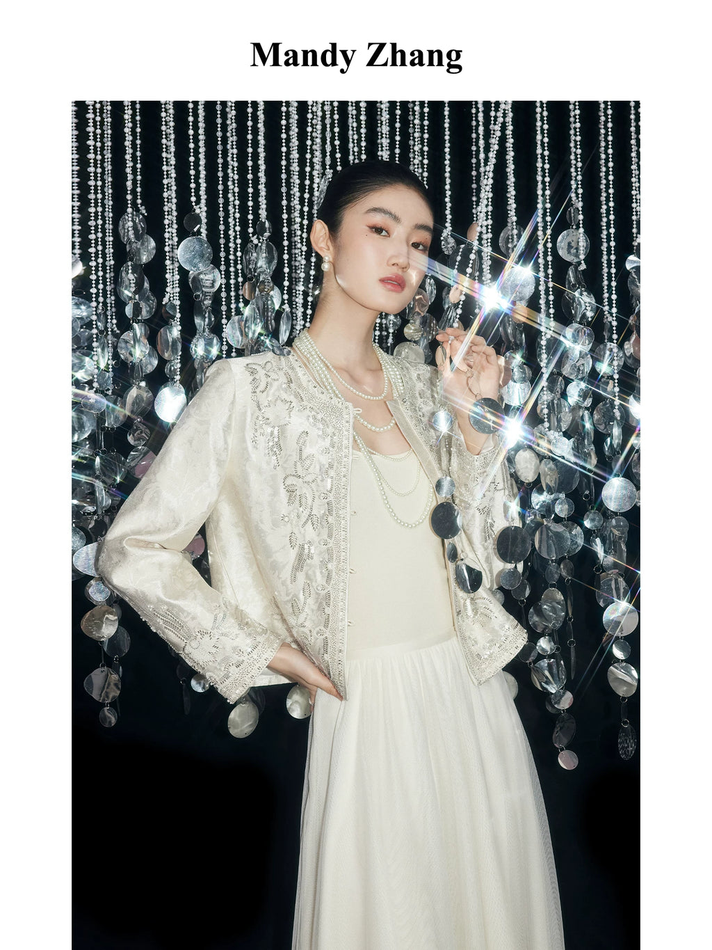 FLOWERS LIKE BROCADE JACKET