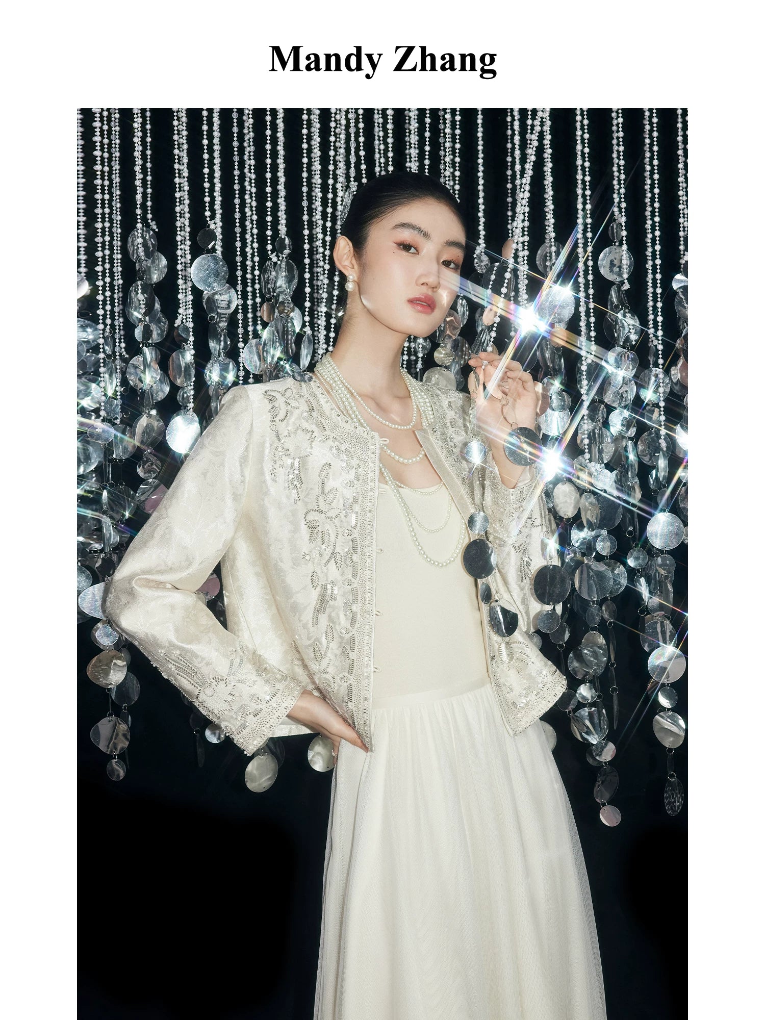 FLOWERS LIKE BROCADE JACKET