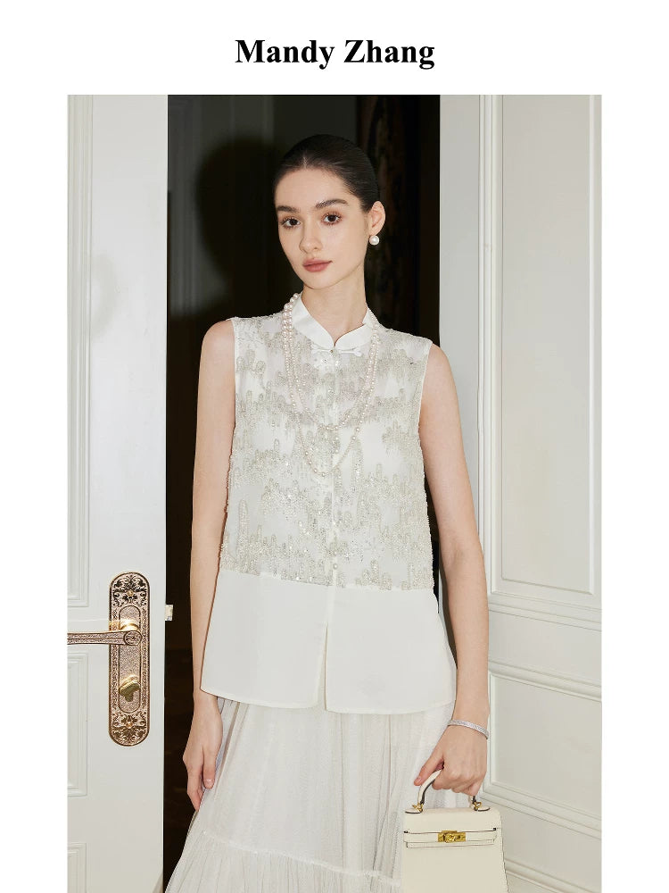 BEADED CHINESE VEST