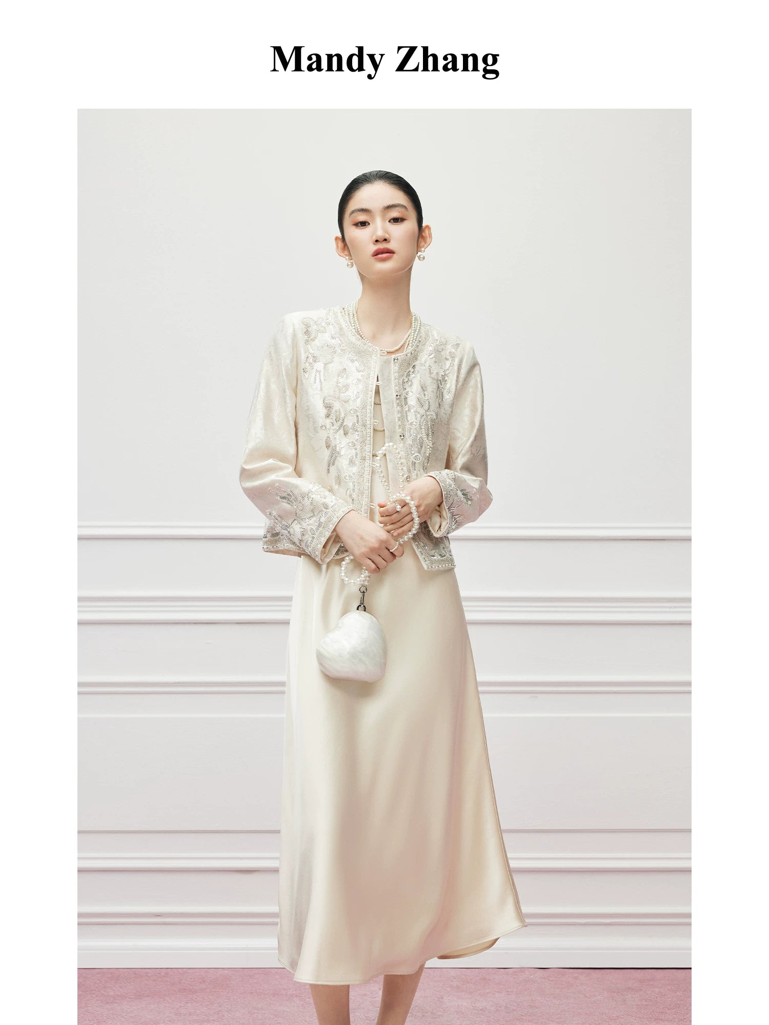 FLOWERS LIKE BROCADE JACKET